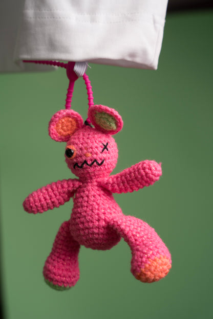 AMIGURUMI CROCHET SILICONE STRAP PINK