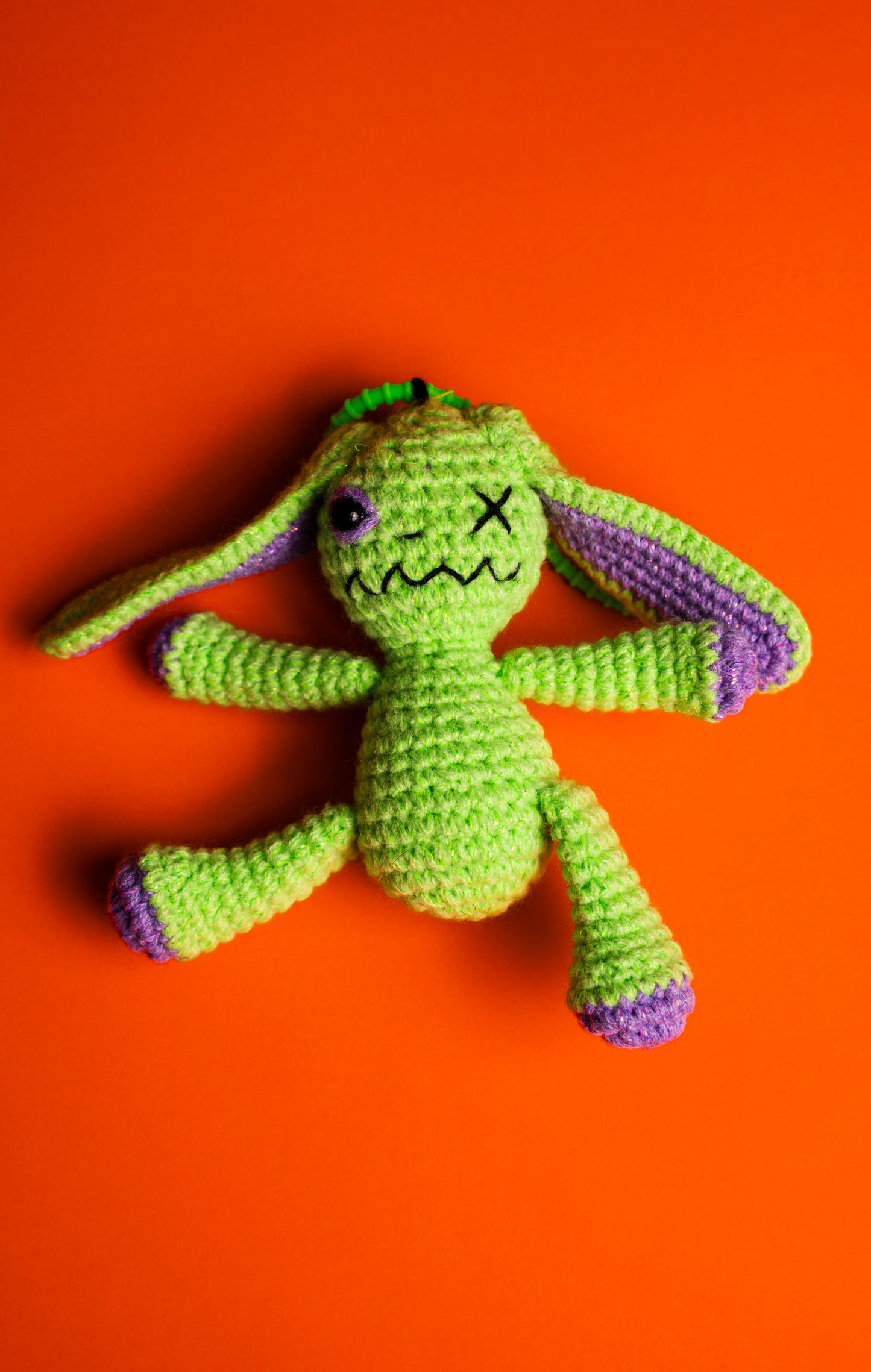 AMIGURUMI CROCHET SILICONE STRAP GREEN