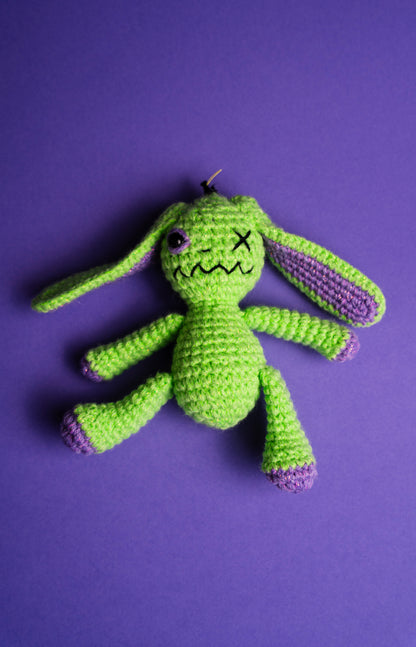 AMIGURUMI CROCHET SILICONE STRAP GREEN