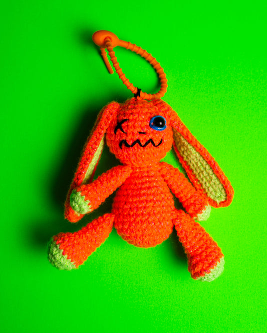 AMIGURUMI CROCHET SILICONE STRAP ORANGE