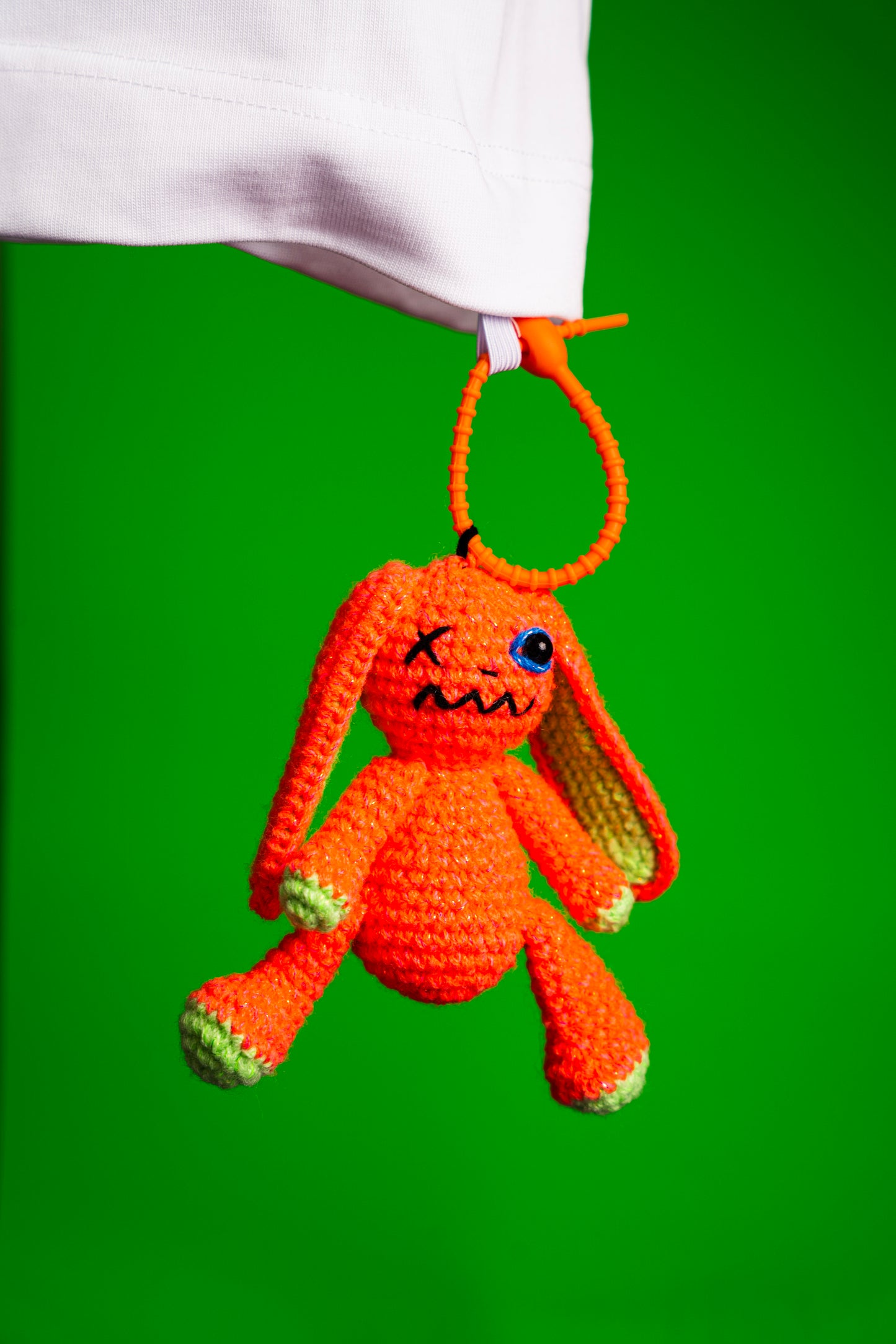 AMIGURUMI CROCHET SILICONE STRAP ORANGE