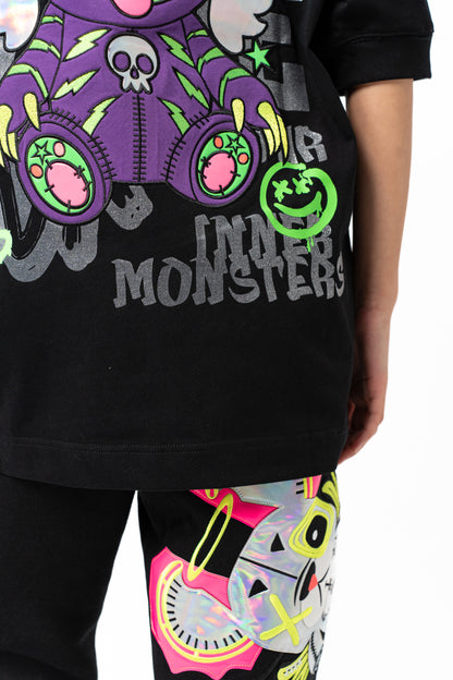 T-SHIRT OVERSIZED WARLOCK BLACK