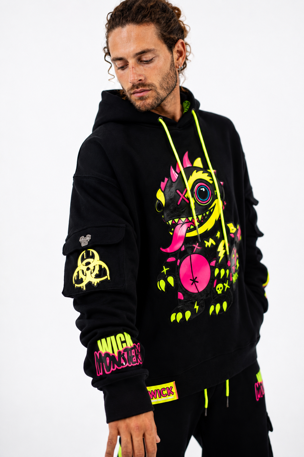 Royal Chameleon Black Hoodie