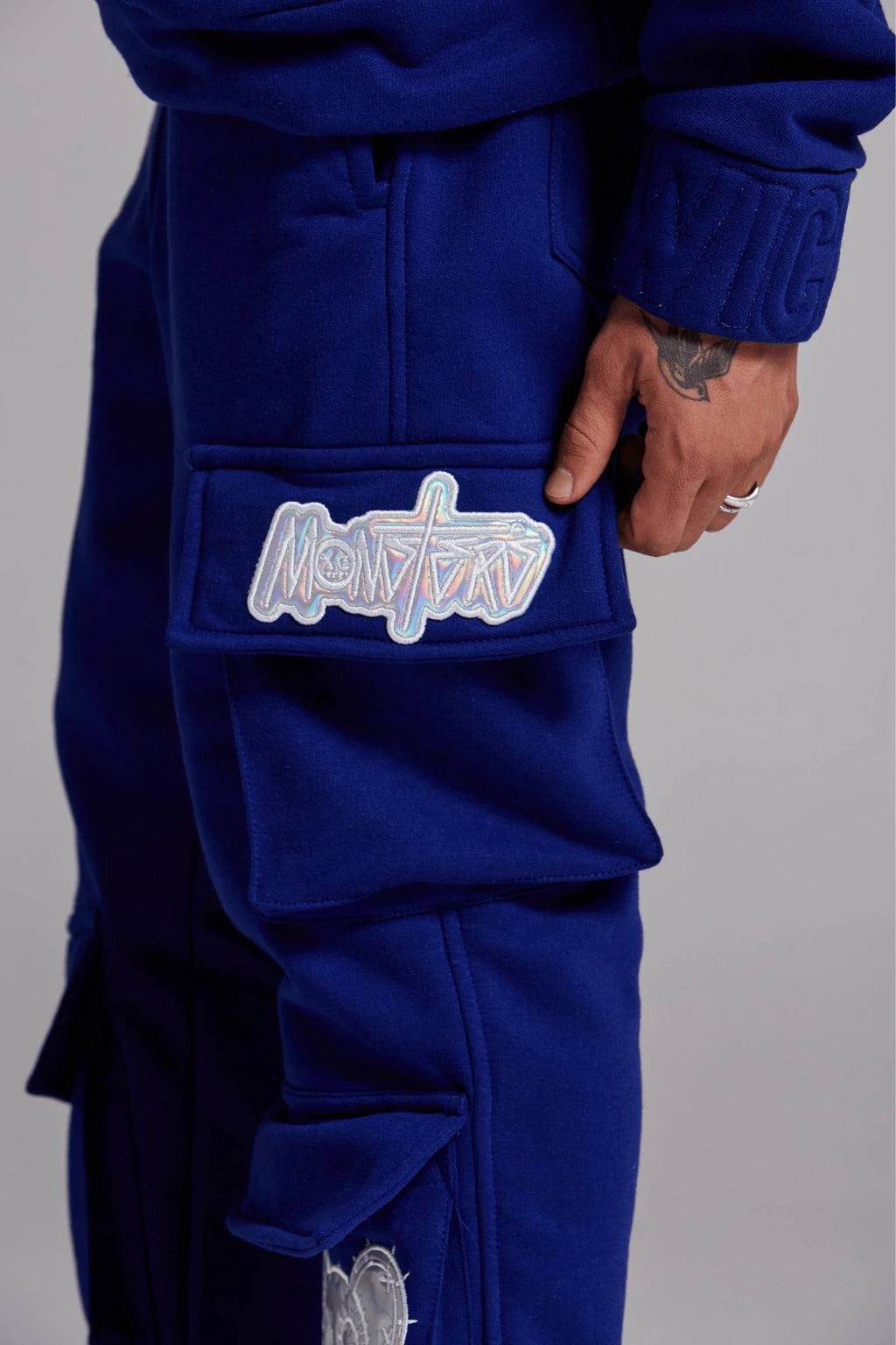 BLUE ICE CARGO SWEATPANTS