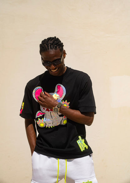 Neon Royal T-shirt Black