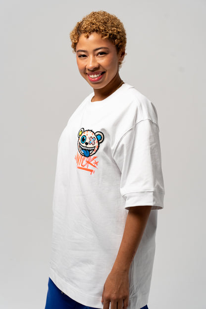 T-SHIRT OVERSIZED TOXIC WHITE