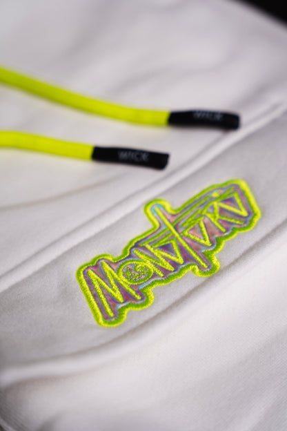 NEON ROYALTY CARGO SWEATPANTS WHITE