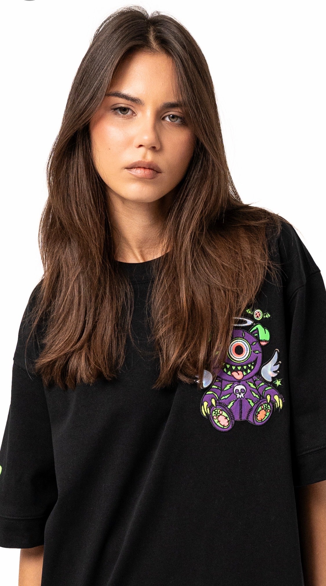 T-SHIRT OVERSIZED WARLOCK BLACK