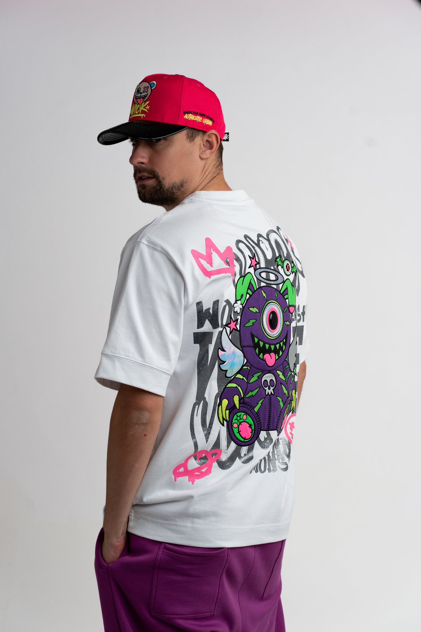 T-SHIRT OVERSIZED WARLOCK WHITE