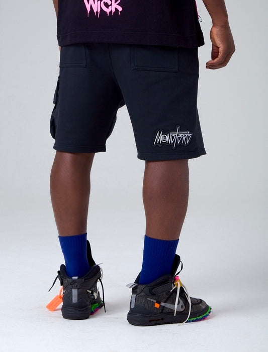 NIGHT RIDERS WICK MONSTERS SHORTS BLACK