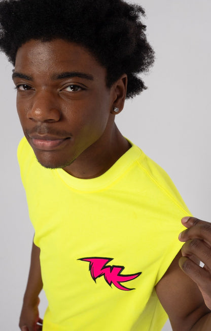 SIGNATURE TANK TOP NEON YELLOW