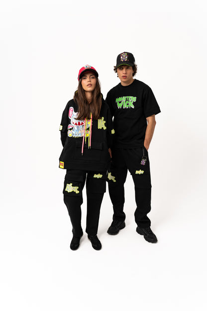 NEON ROYALTY HOODIE BLACK