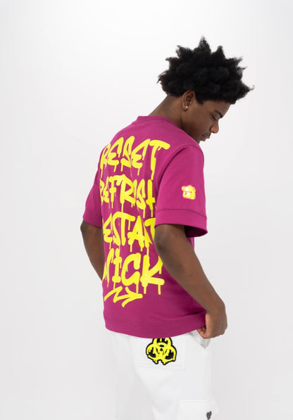 RESTART WICK PURPLE T-SHIRT