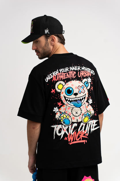 T-SHIRT OVERSIZED TOXIC BLACK