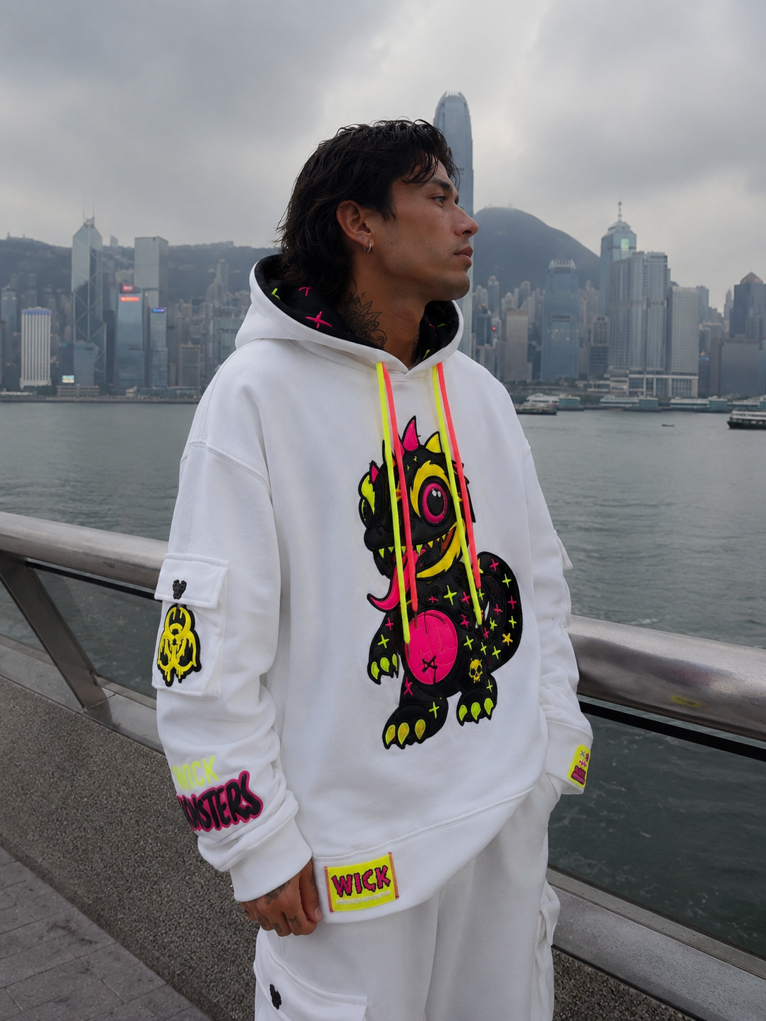 Royal Chameleon White Hoodie