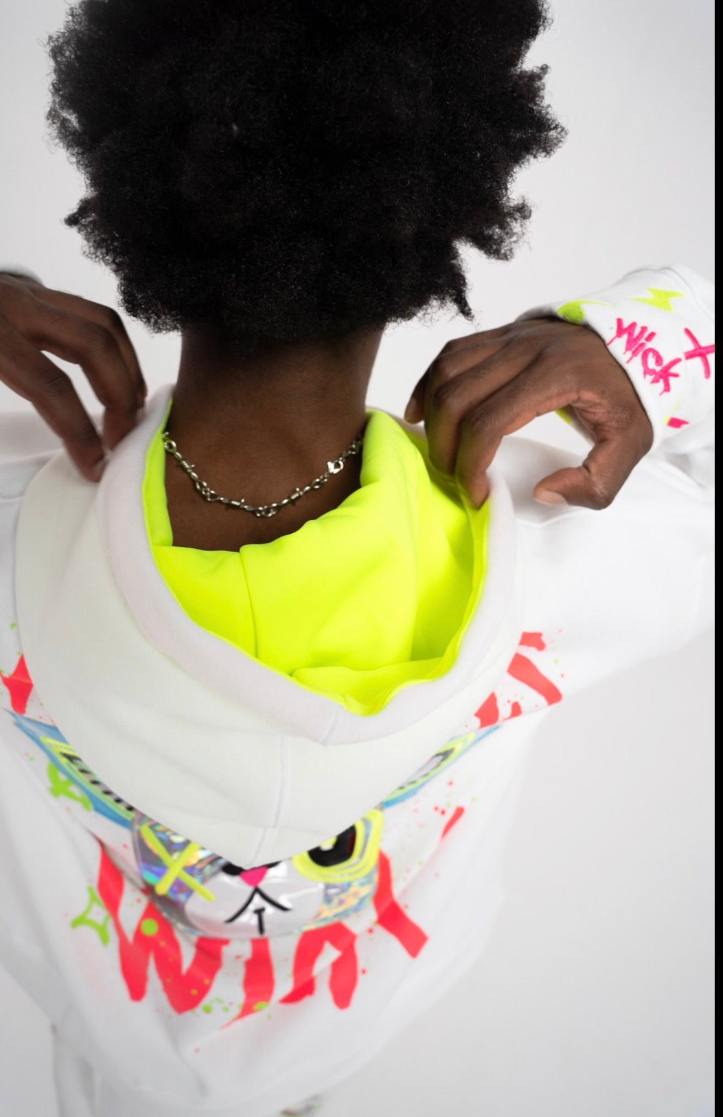 Arrow Head White Hoodie
