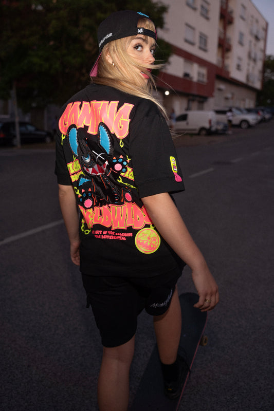 NIGHT RIDERS CHAIN T-SHIRT BLACK