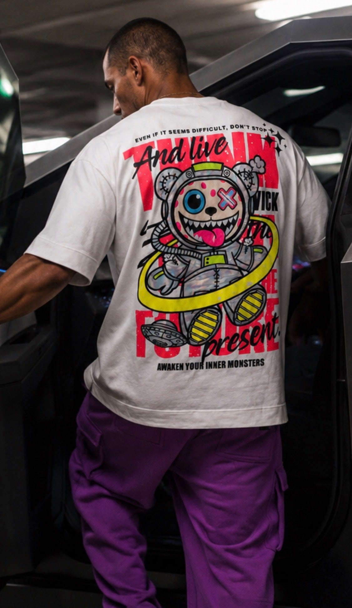 TOXIC SPACE WHITE T-SHIRT