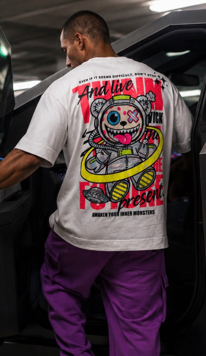 TOXIC SPACE WHITE T-SHIRT