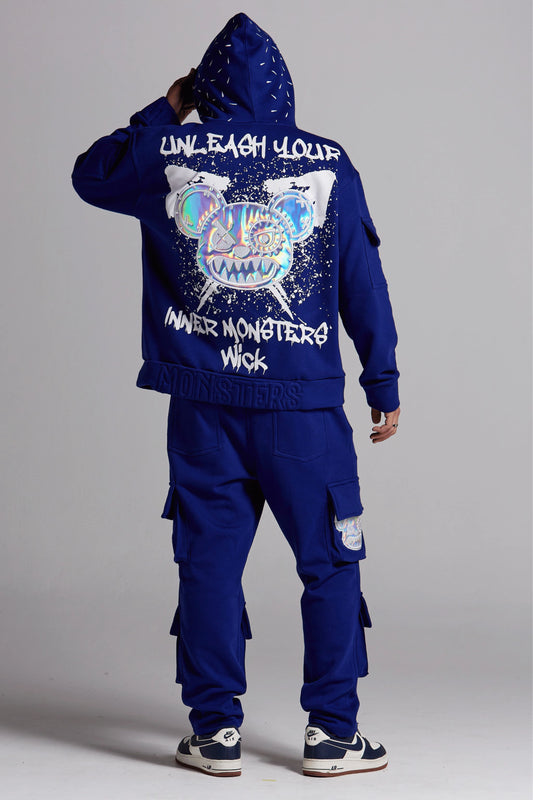 BLUE ICE CARGO SWEATPANTS