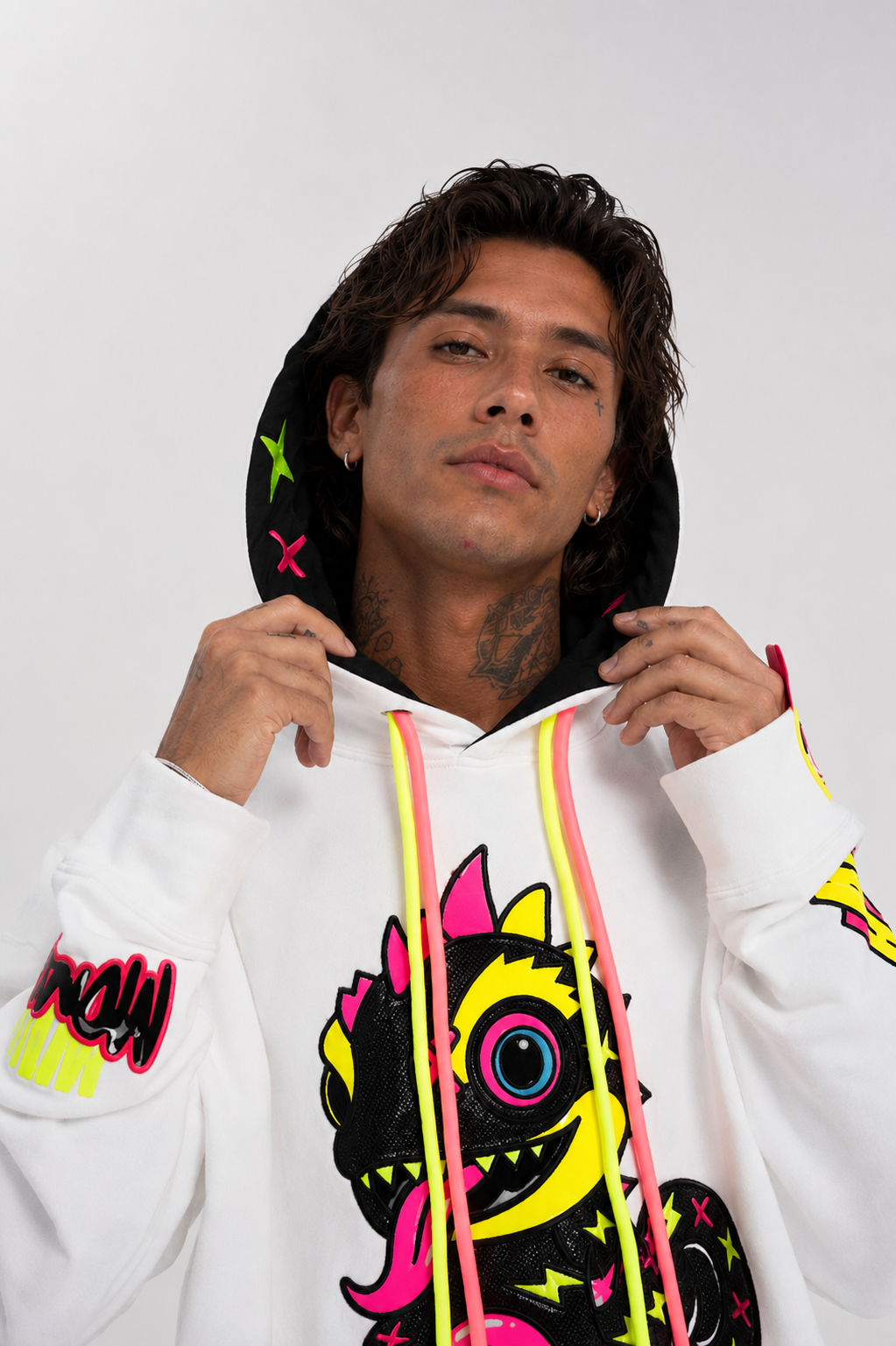 Royal Chameleon White Hoodie