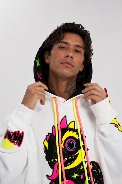 Royal Chameleon White Hoodie