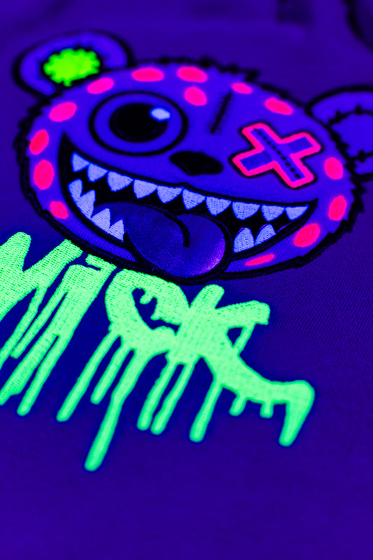 NEON TOXIC CUTIE SWEATPANTS PURPLE