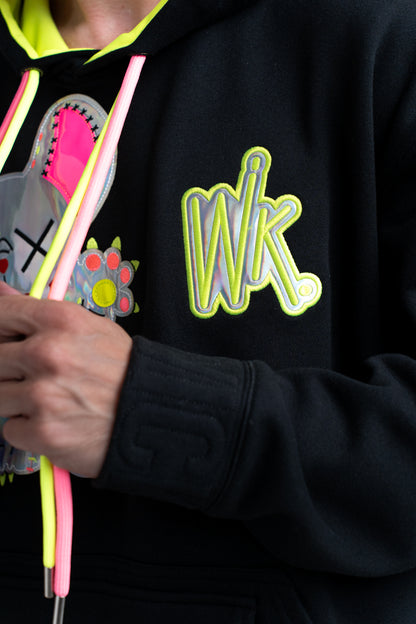 NEON ROYALTY HOODIE BLACK