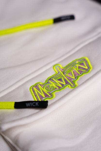 NEON ROYALTY CARGO SWEATPANTS WHITE