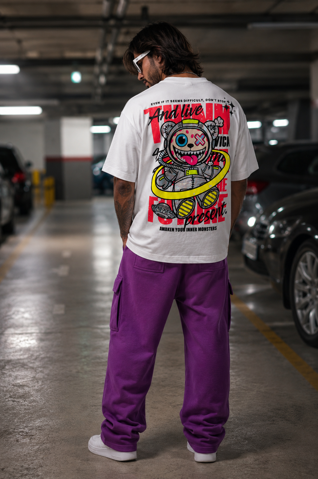 TOXIC SPACE WHITE T-SHIRT