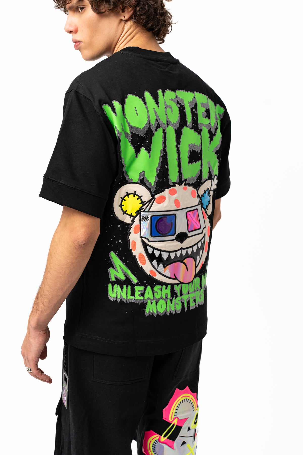 3D GLASS T-SHIRT BLACK