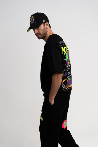 T-SHIRT OVERSIZED SWAT BLACK