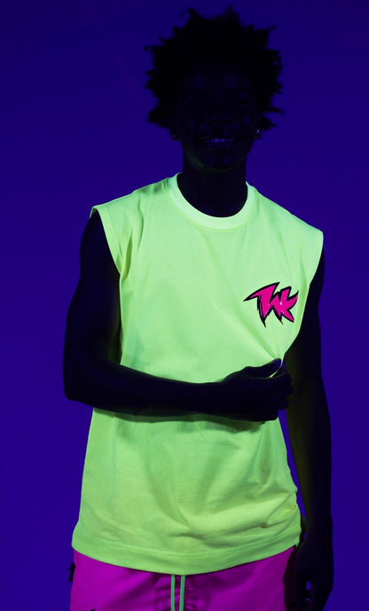 SIGNATURE TANK TOP NEON YELLOW