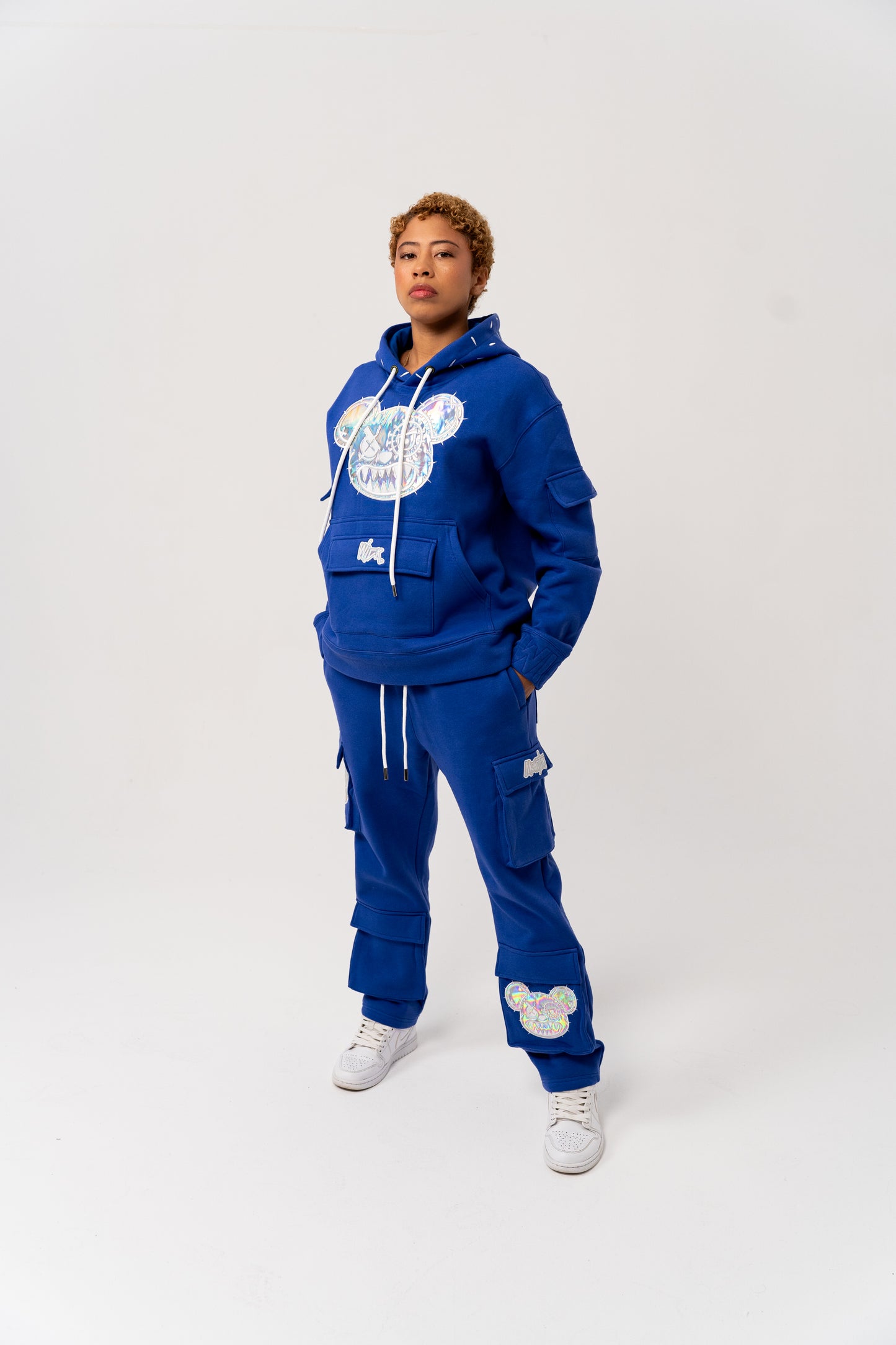 BLUE ICE CARGO SWEATPANTS