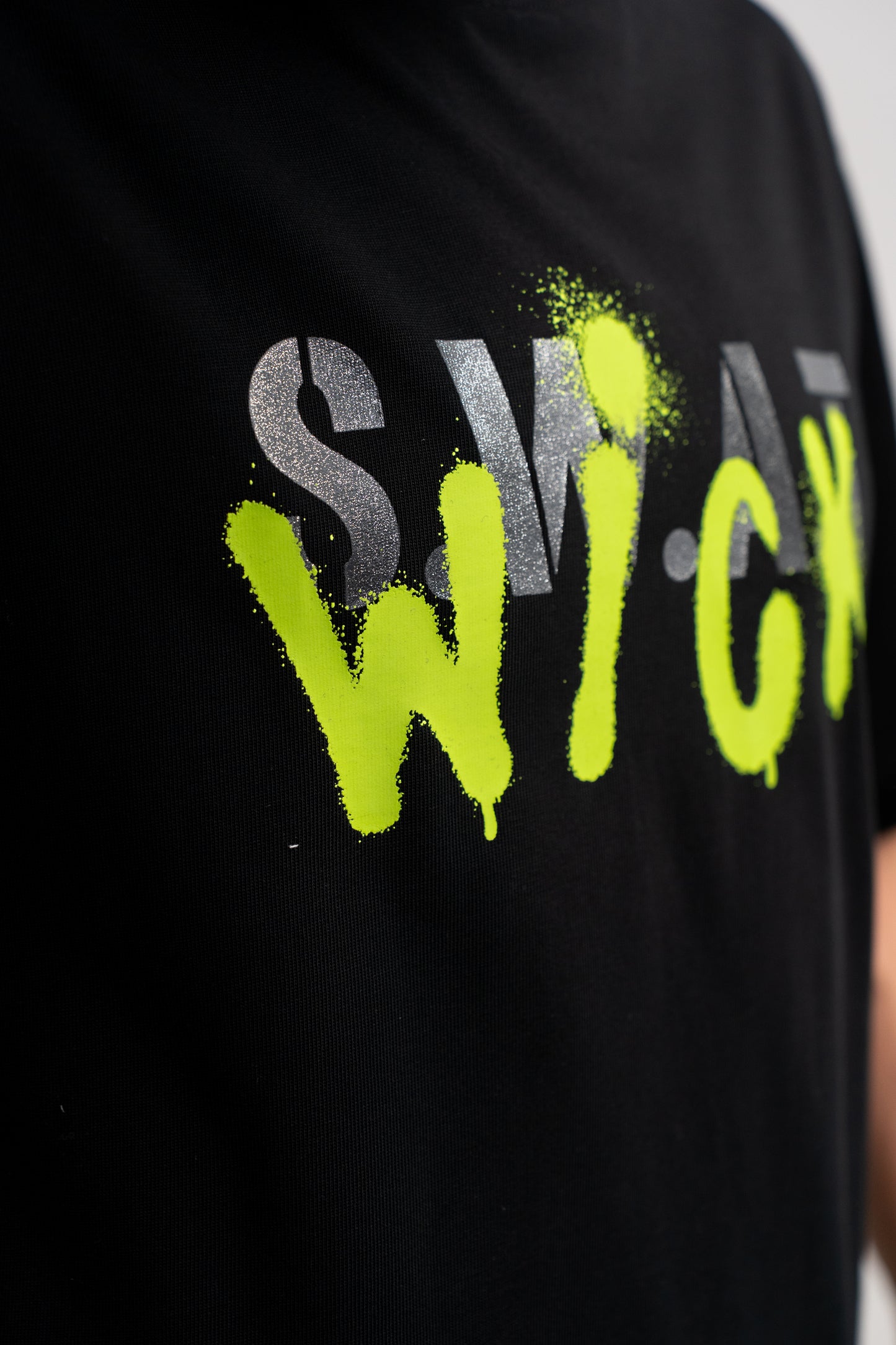 T-SHIRT OVERSIZED SWAT BLACK