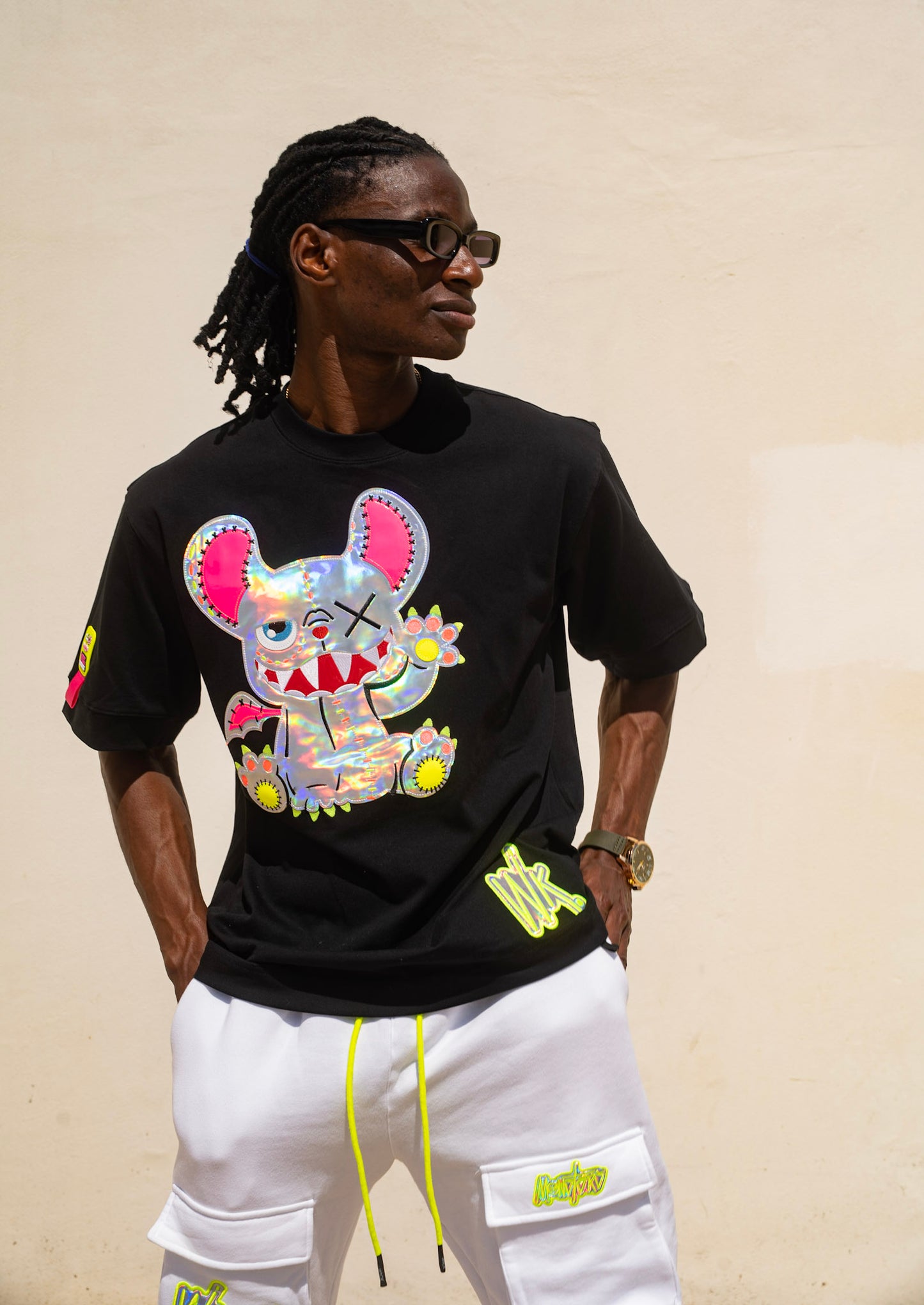 Neon Royal T-shirt Black