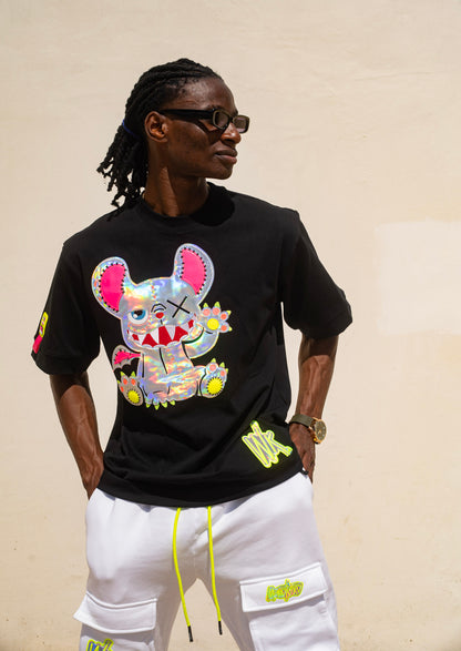 Neon Royal T-shirt Black