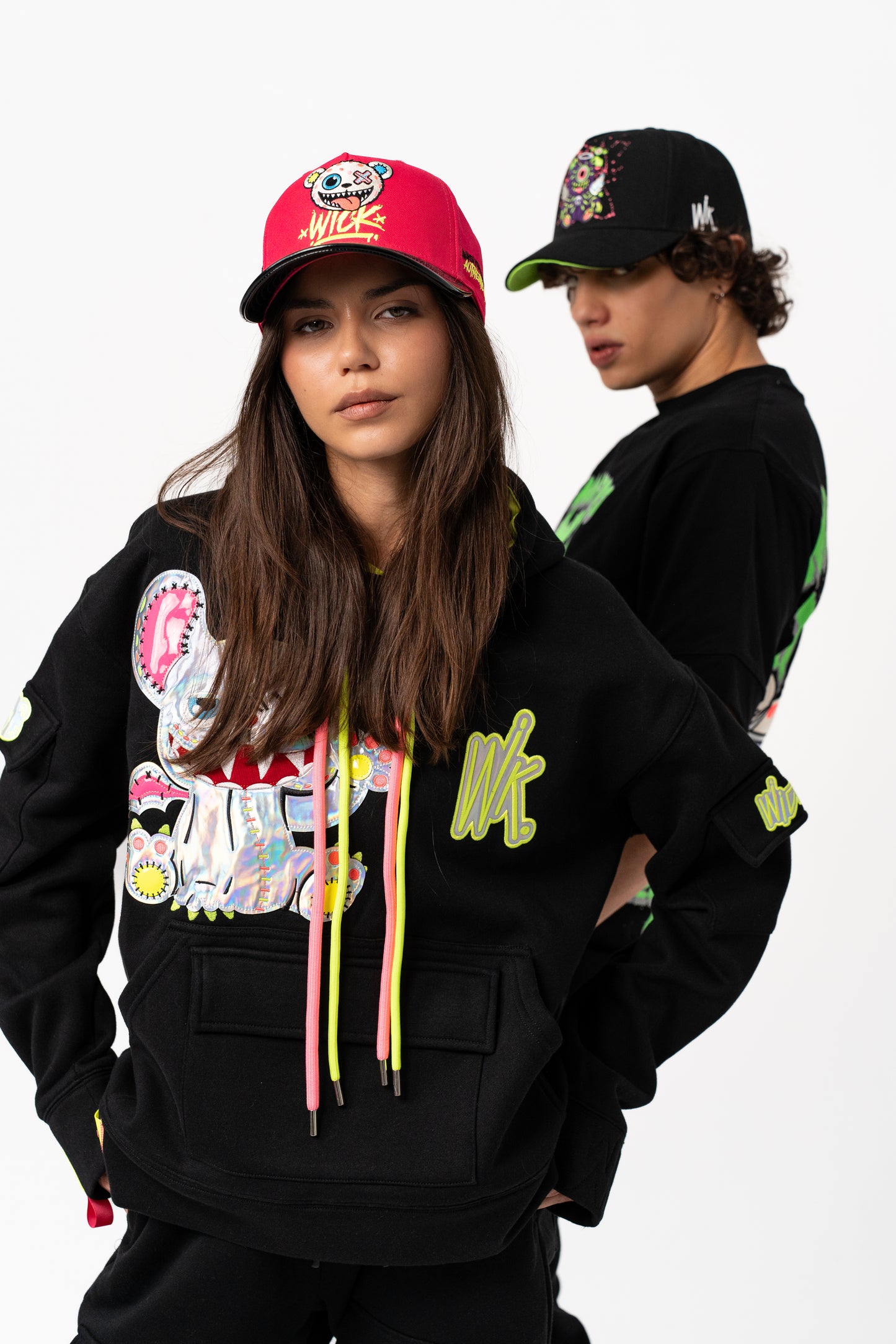 NEON ROYALTY HOODIE BLACK