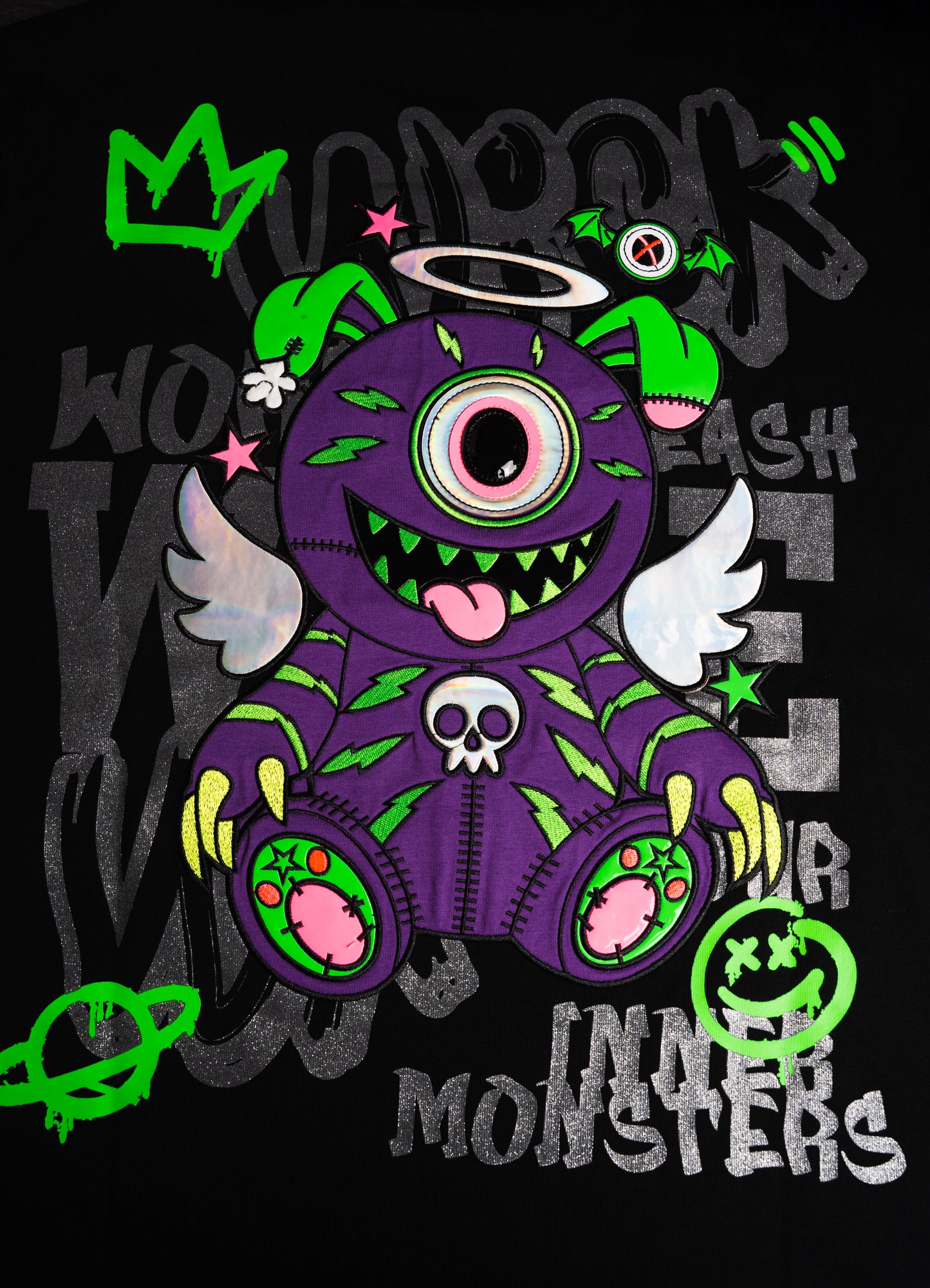 T-SHIRT OVERSIZED WARLOCK BLACK