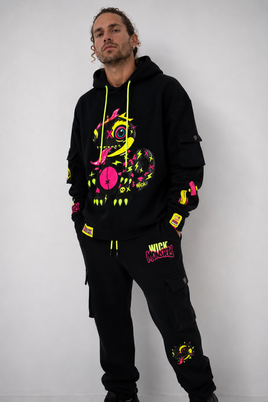 Royal Chameleon Black Hoodie