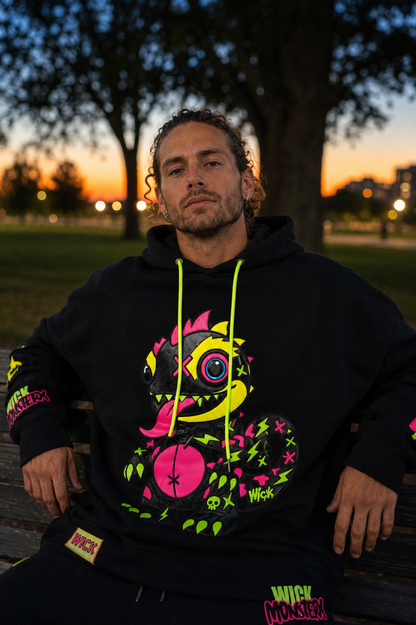 Royal Chameleon Black Hoodie