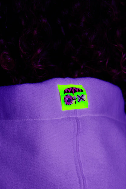 NEON ROYALTY CARGO SWEATPANTS WHITE