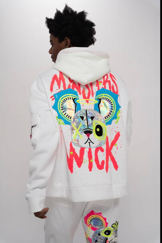 Arrow Head White Hoodie