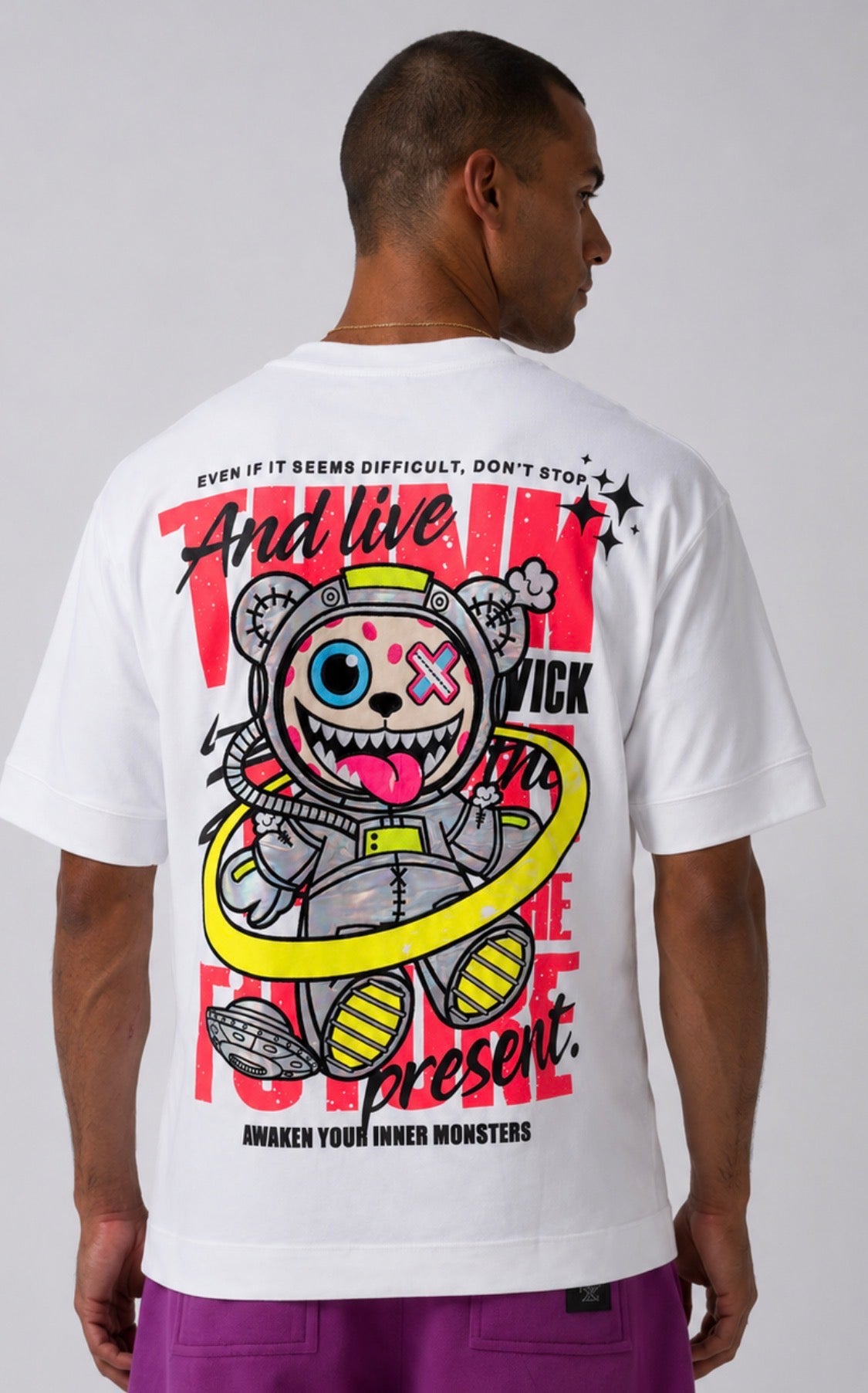 TOXIC SPACE WHITE T-SHIRT