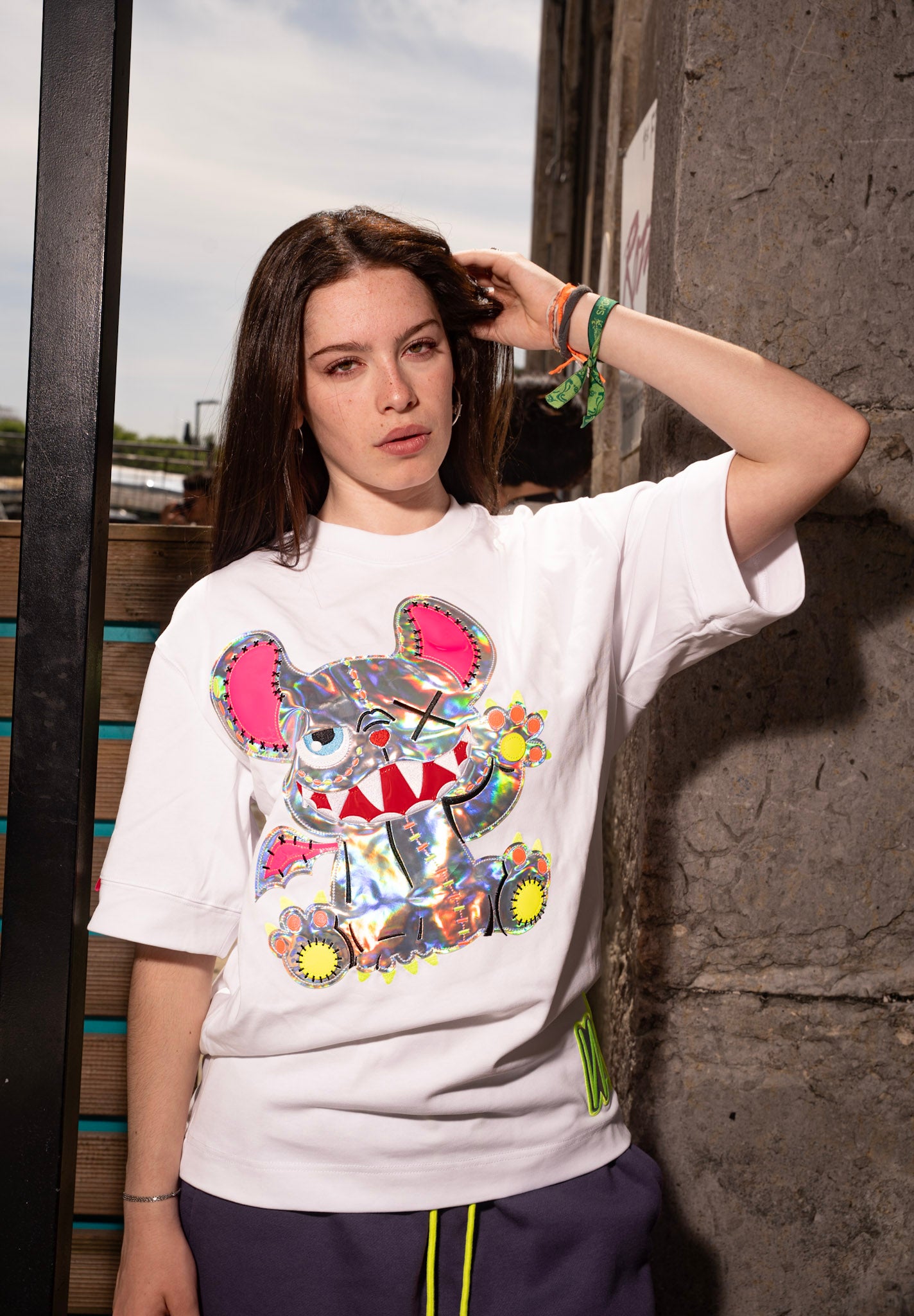 Neon Royal T-shirt White