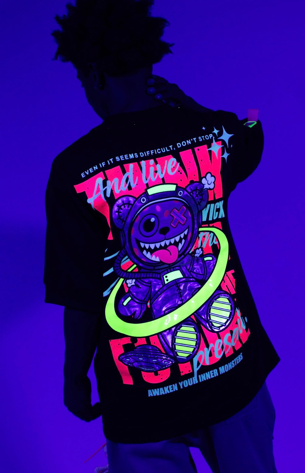 TOXIC SPACE BLACK T-SHIRT