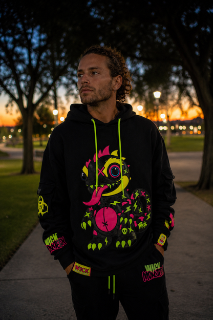 Royal Chameleon Black Hoodie