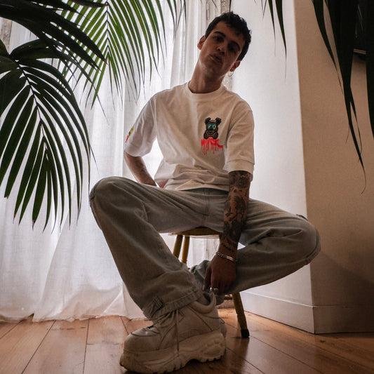 SPACE OVERSIZED T-SHIRT WHITE