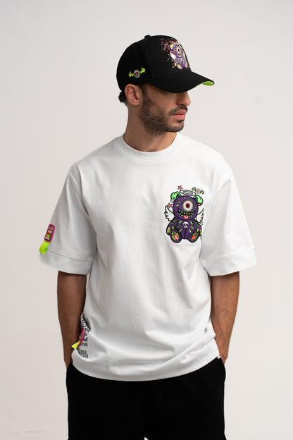 T-SHIRT OVERSIZED WARLOCK WHITE