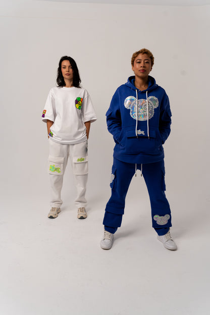 BLUE ICE CARGO SWEATPANTS